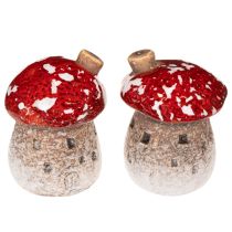tételeket Gombaház Dekoráció Miniatűr Légyölő Galóca Gomba 6cm 2db