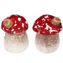 tételeket Gombaház Dekoráció Miniatűr Légyölő Galóca Gomba 6cm 2db