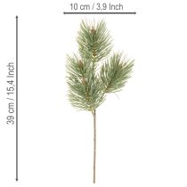 tételeket Műfenyőág díszcsomag 39cm 6db