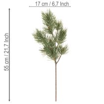 tételeket Műfenyőág díszes fenyőágként, 55cm, 3 darab