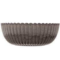 tételeket Kerek, barázdált tál, díszes virágdíszekhez, 20 cm, 2 darab