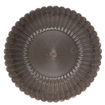 tételeket Kerek, barázdált tál, díszes virágdíszekhez, 20 cm, 2 darab
