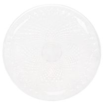 tételeket Dekoratív átlátszó kerek tál lábbal, 32 cm