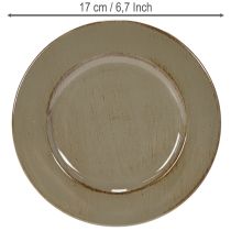 tételeket Kis tányérok dekorációhoz vagy bemutatáshoz, 17 cm, 6 darab