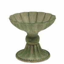 Csészetál antik zöld Ø13cm H11,5cm