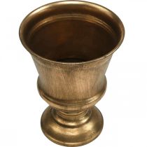 Serleg váza arany megjelenés serleg antik dekoráció fém Ø14cm H18.5cm