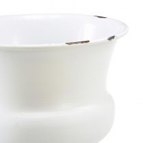 tételeket Csésze váza dekoratív csésze fehér rozsda Ø13,5cm H15cm Shabby Chic