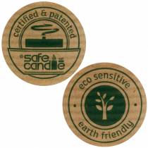 tételeket PURE Nature oszlopgyertya, fenntartható természetes gyertya sztearinból és repceviaszból 90/70mm