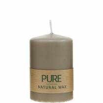 tételeket Tiszta oszlopos gyertya barna 90/60 natúr viasz gyertya fenntartható sztearin repce gyertya dekoráció