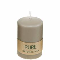 tételeket Tiszta oszlopos gyertya barna 90/60 natúr viasz gyertya fenntartható sztearin repce gyertya dekoráció