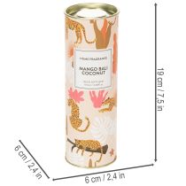 tételeket Szobaillatosító diffúzor egzotikus kókusz és mangó illattal a hosszan tartó frissességért otthon, 19 cm, 2 darab