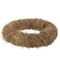 tételeket Természetes anyagból készült koszorú, natúr díszkoszorú barkácsoláshoz, 35cm