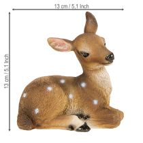 tételeket Szarvas dekoráció őzgida figura fekvő asztaldísz 13×6,5×12cm 3db