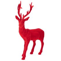 tételeket Álló szarvas díszes figura, nagy, pelyhesített karácsonyfadísz, 85 cm