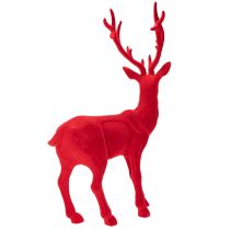 tételeket Álló szarvas díszes figura, nagy, pelyhesített karácsonyfadísz, 85 cm