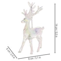 tételeket Akril rénszarvas karácsonyfadíszek, 14 cm, 4 darab