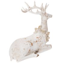 tételeket Dekoratív figura ülő szarvasról aganccsal, 30 cm