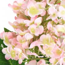Panicle Hortenzia Pink Selyem Virág Műhortenzia L100cm