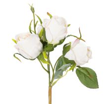 tételeket Művirág csokor rózsákból stílusos asztaldíszítéshez, 31 cm, 3 darab