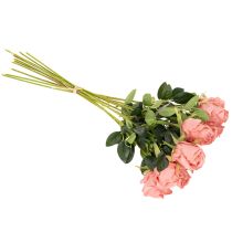 tételeket Műrózsa virágok csokorban, hosszú szár 62cm, 12 darab