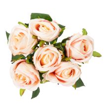 tételeket Műrózsa csokor stílusos lakberendezéshez és ünnepi alkalmakra, 44 cm, 6 darab