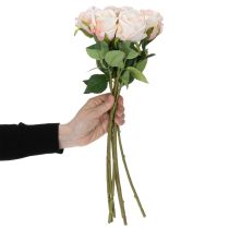 tételeket Műrózsa csokor stílusos lakberendezéshez és ünnepi alkalmakra, 44 cm, 6 darab
