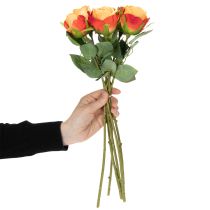 tételeket Műrózsa kompozíció, időtlen fénypontja bármilyen enteriőrnek ízléses dekorációhoz, 44 cm, 6 darab