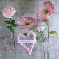 tételeket Műrózsa virág elegáns és bájos beltéri dekorációhoz, 92 cm