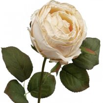 tételeket Rose Cream Silk Flower Artificial Rose L74cm Ø7cm