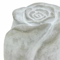 Sírdísz rózsa Sírdísz betonrózsa H7cm 6db