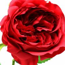 Rózsa művirág piros 72cm