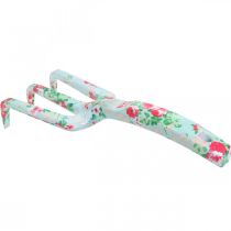 tételeket Fém kézi gereblye, gereblye rózsa motívummal, mini gereblye L23cm