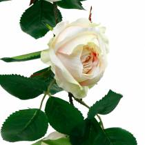 Romantikus rózsafüzér selyemvirág műrózsa szőlő 160cm