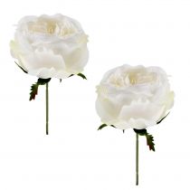tételeket Rózsavirág fehér 17cm 4db
