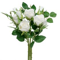 tételeket Csokor rózsa fehér L46cm