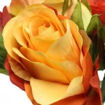 Narancssárga rózsa csokor Ø17cm L25cm