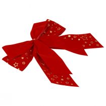 Piros masnis karácsonyi csillag deco masni kültéri 21cm