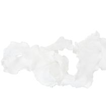 tételeket Fehér fodros organza szalag, díszszalag, 25 mm széles, 10 m hosszú