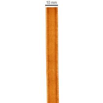 tételeket Dekoratív bársonyszalag díszítésre, tekercsben, 10 mm széles, 20 m hosszú