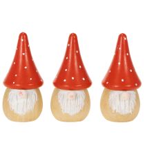 tételeket Mini Gnóm Figura Légyölő Galóca Asztaldísz 10cm 6db