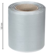 tételeket Szatén koszorúszalag, ezüst, 100 mm széles, 25 m hosszú, temetési koszorúkhoz, emlékkoszorúkhoz és évfordulókhoz, időjárásálló és komposztálható