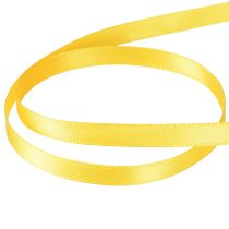 tételeket Szatén szalag ajándék szalag sárga keskeny díszszalag 6mm 50m
