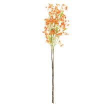 tételeket Művirág orchidea ág narancssárga filigrán szobadekoráció 110cm 3db