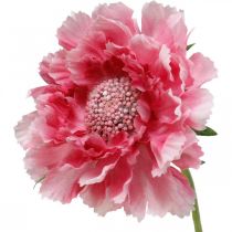 Művirág dekoráció, rühös művirág rózsaszín 64cm-es köteg 3db