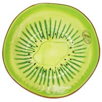 tételeket Kerámia tálalótál, kiwi mintával. Ideális stílusos étkezőasztalokhoz és büféasztalokhoz. 15 cm