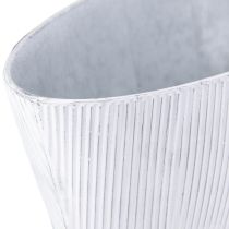 tételeket Ovális fémtál fehér ezüst színben 32,5cm/37cm 2 db-os készlet