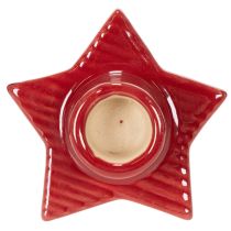 tételeket Csillag alakú gyertyatartó kúpos gyertyákhoz, adventi és karácsonyi, 8 cm, 2 darab