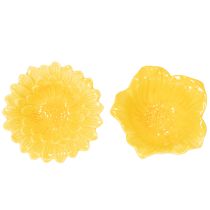 tételeket Dekoratív kerámia virágtál lakberendezéshez és ajándékötletekhez, 13 cm, 2 darab