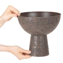 tételeket Kerek virágcserép talpon, modern virágcserép, 25 cm