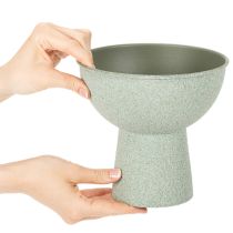 tételeket Modern kerek virágcserép magas talpon, 18 cm